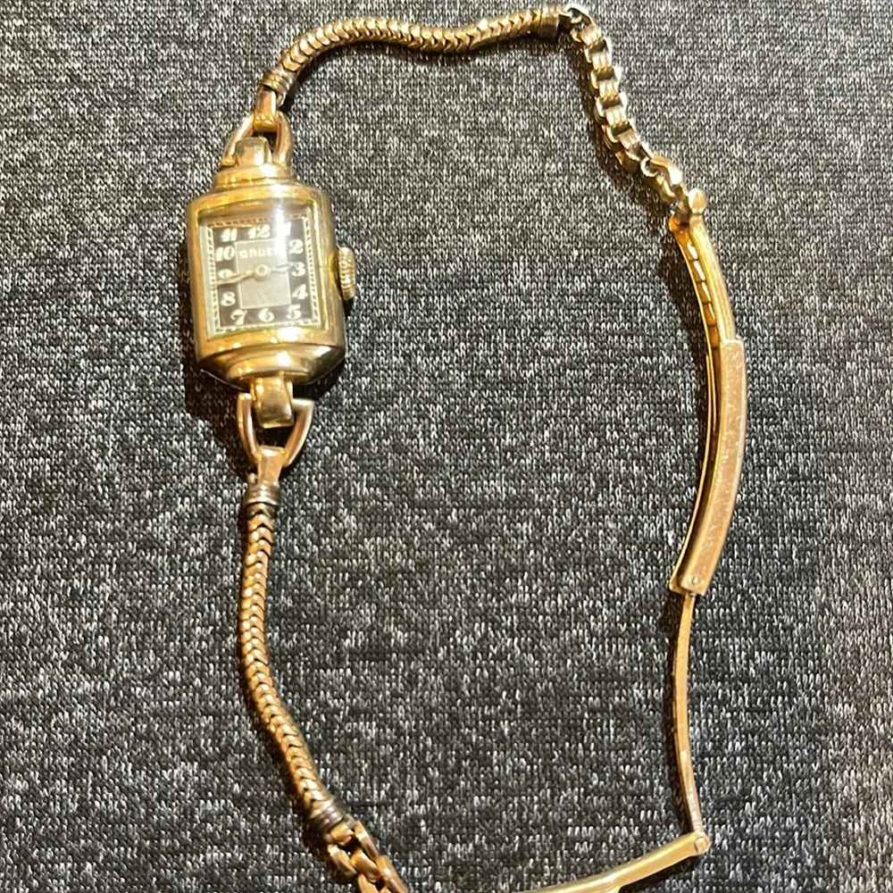 Gruen - Switzerland movement - 10k GF Rose gold color